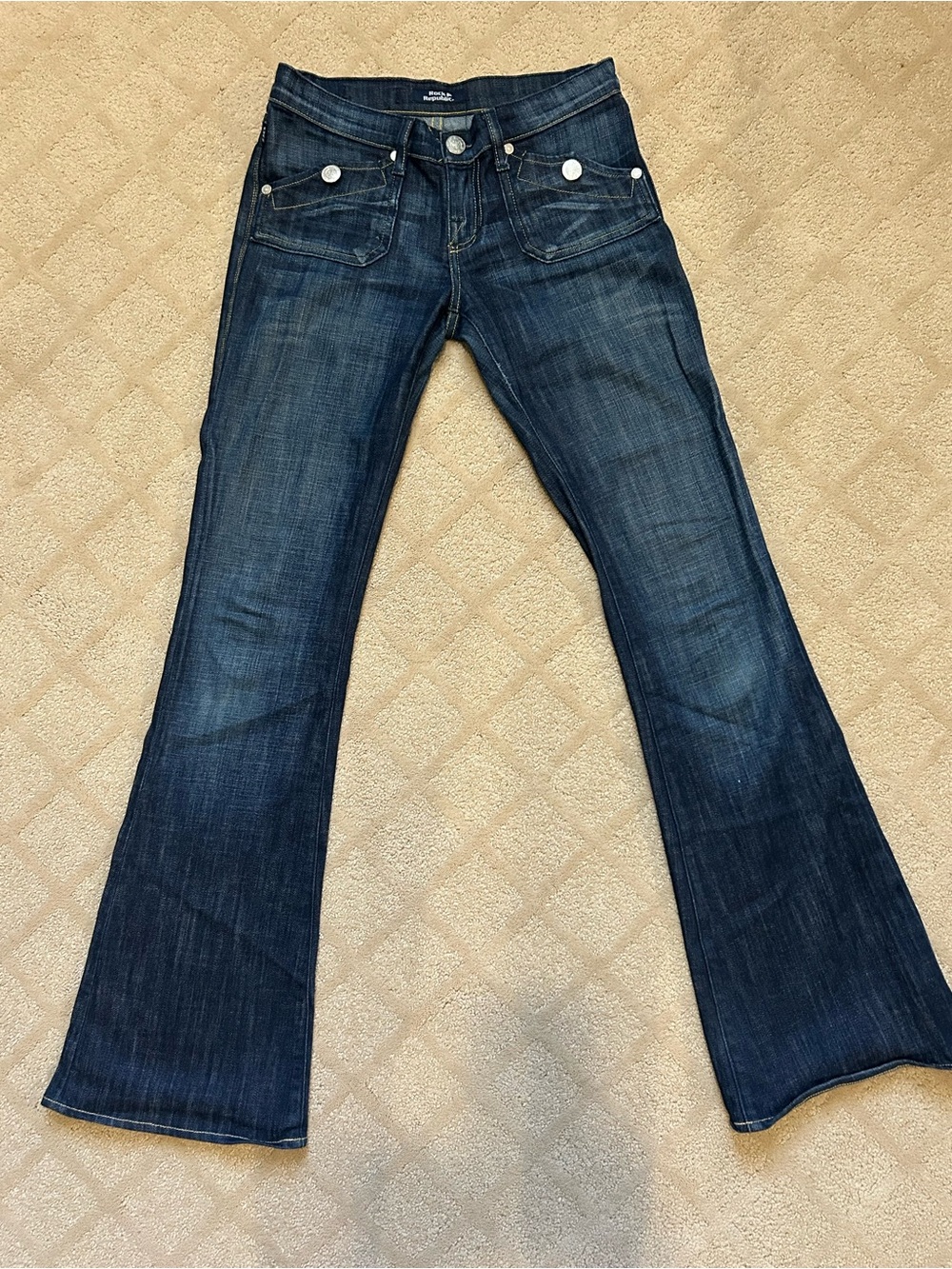 Dark Blue Women's Flared Jeans